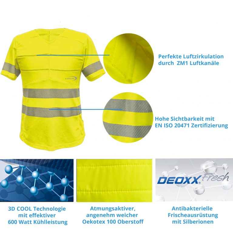 E-COOLINE-PowerSignal-T-Shirt-SX3-kuehlendes-T-Shirt-PowerSignal-T-Shirt-SX3-Ausstattung