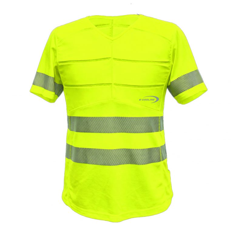 E.COOLINE PowerSignal T-Shirt SX3 signalgelb-Print